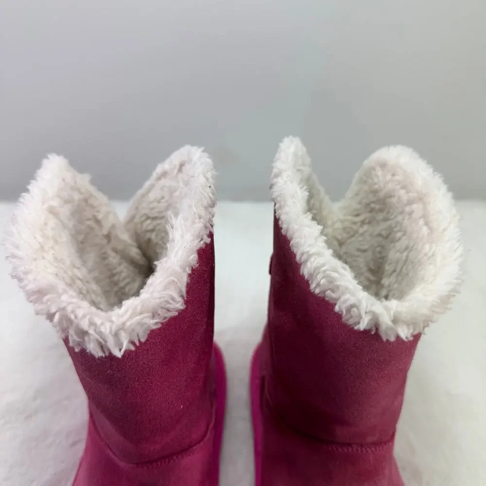 Copied - UGG Koolaburra Nalie Short Girls’ Pink Suede Winter Boots – Size 1
